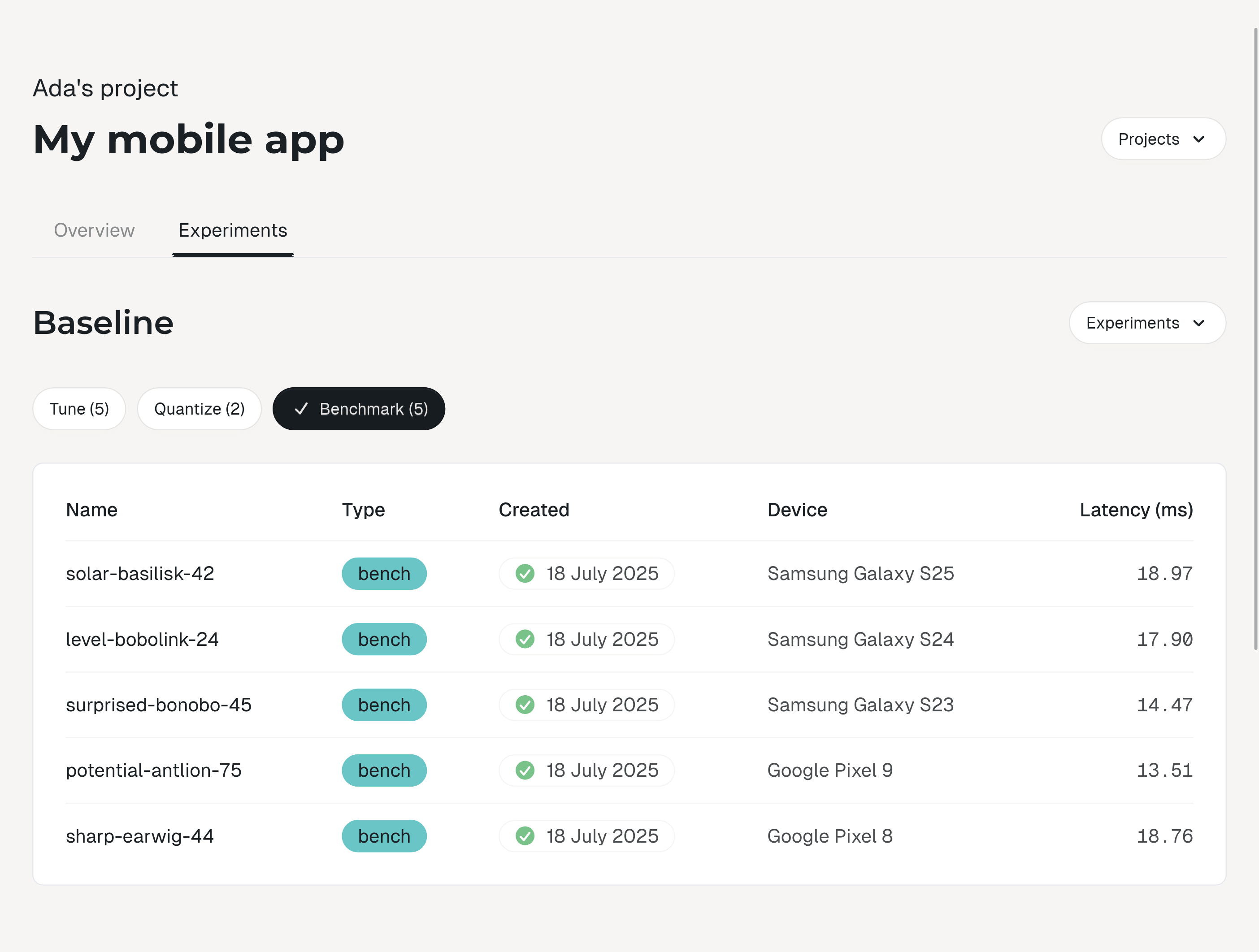 Fine-tuning results